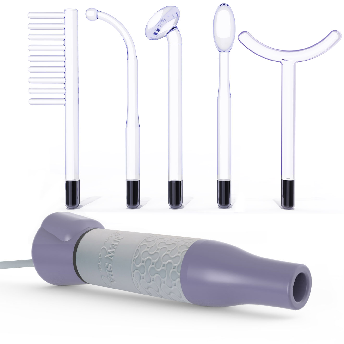 High Frequency Darsonval Personal Facial Device with 5 violet Electrodes